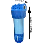 10" Daire Girişi Yıkanabilir Filtreli Su Arıtma Filtre Kabı 3/4 - 2