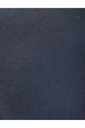 Basic Kapşonlu Sweatshirt Uzun Kollu Ribanalı - 6