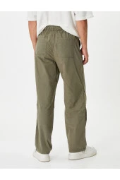 Paraşüt Bol Pantolon Oversize Beli Bağcıklı Cep Detaylı - 10