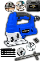 Dozzer Alman 1200 Watt Bakır Sargılı 6 Kademe Devir Ayarlı Lazerli Dekupaj Testere Makinesi +5 Bıçak - 1