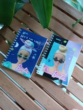 2 Adet Barbie Spiralli a6 Boy Defter - 3