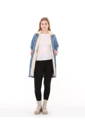 Morden Denim Ceket - Mavi - 1