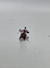El Yapımı Mini Murano Cam Köpek Biblo A173-01 thumbnail 3