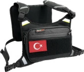 Forte gt Xbyc 70439 Motosiklet Göğüs Çantası Reflektif Çanta Siyah - 1