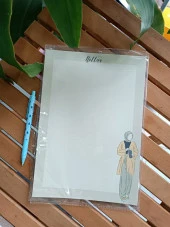 Tesettür Kız A4 Boy Notepad Memopad Check List Not Defteri Bloknot - 1