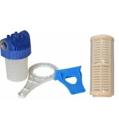 5" DAİRE GİRİŞİ YIKANABİLİR FİLTRELİ SU ARITMA FİLTRE KABI 3/4 - 2