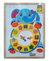 Sino Puzzle Ahşap Manyetik Saat (Karışık Model 1 Adet) - 1
