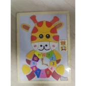 Sino Puzzle Ahşap Manyetik Saat (Karışık Model 1 Adet) - 2
