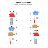 Okul Öncesi Eşleştirme Eğitim Seti (2 Kitap) - 4