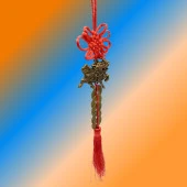 Çin Feng Shui Şans ve Bereket Beşli Para Dragon 35 cm thumbnail 2