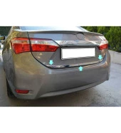 Toyota Corolla Uyumlu Bagaj Alt Çıta -2014 Paslanmaz Çelik Parça - 1