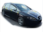 Seat Leon Uyumlu Cam Çıtası 2006-2012 Paslanmaz Çelik Parça - 1