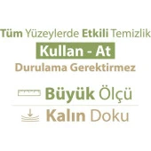 Baby Turco Turco Doğadan Pratik Yüzey Temizlik Havlusu 4X100 (400 Yaprak) - 4