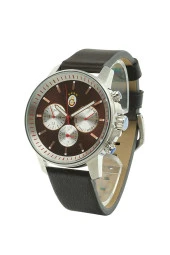 Galatasaray Orijinal Kahverengi Deri Kordonlu Kol Saati Hediyelik Ahşap Kutulu - 3