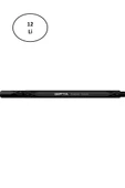 Gıpta Fineliner Ince Keçe Uçlu Kalem 0,4 Mm Karton Kutu Üçgen Siyah (12 Li Paket) - 2