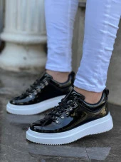 KB-X4 Siyah Rugan Yüksek Taban Bağcıklı Günlük Erkek Ayakkabı thumbnail 2