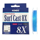 Kendo Surf Cast 8X Fighting 300mt Örgü İp Misina (ICE BLUE) - 1