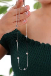 Kadın Küp Figürlü  Çelik Kolye thumbnail 3