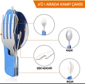 Orcamp Çatal&Kaşık&Bıçak Kamp Seti Mavi (OUT-1350) thumbnail 3