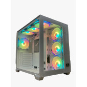 GAMEFORCE Liquid Beyaz 7x120 Mm Fanlı Rgb Kum.Kontrolcülü ATX Oyuncu Bilgisayar Kasası - 2