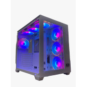 GAMEFORCE Liquid Beyaz 7x120 Mm Fanlı Rgb Kum.Kontrolcülü ATX Oyuncu Bilgisayar Kasası - 3