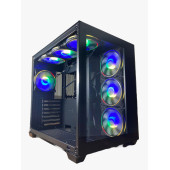 GAMEFORCE Liquid 7x120 Mm Fanlı Rgb Kum.Kontrolcülü ATX Oyuncu Bilgisayar Kasası - 2