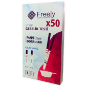 FreelyStrip Gebelik Testi 50 Adet %99 Üzeri Doğruluk Kolay Sonuç - 1