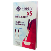 FreelyStrip Gebelik Testi 5 Adet %99 Üzeri Doğruluk Kolay Sonuç - 1