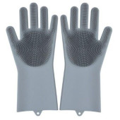 Sihirli Isıya Dayanıklı Silikon Çok Amaçlı Bulaşık Eldiven Fırçası Magic Gloves - 6