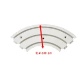 Köşe Korniş Perde Rayı Köşesi 3lü Dönüş Plastik 90° Perdeleriniz Takılmadan Rahat Döner Dayanıklı - 2