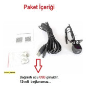 USB Girişli Wifi Geri Görüş Kamerası (Cep Telefon+Tablet ile Arkayı Kablo Çekmeden Izleme Imkanı - 4