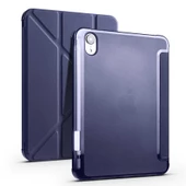 MobaxAksesuar Apple iPad Mini 7 (A17 Pro) Mini 6 Kılıf Kalem Bölmeli Trifolding Case 2021-2024 - 12