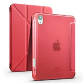 MobaxAksesuar Apple iPad Mini 7 (A17 Pro) Mini 6 Kılıf Kalem Bölmeli Trifolding Case 2021-2024 - 11