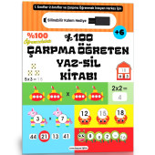 %100 Çarpma Öğreten YAZ-SİL Kitabı - 1