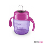 Philips Avent Eğitici Damlatmaz Bardak - Kız 6+Ay 200ml - 1