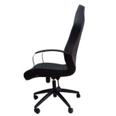 Çalışma Koltuğu Makam Sandalyesi Döküm Süngerli Siyah Metal Ayaklı - 7