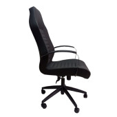 Çalışma Koltuğu Makam Sandalyesi Döküm Süngerli Siyah Metal Ayaklı - 9