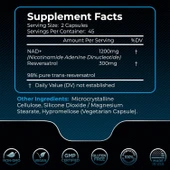 Wellnees Labs NAD + Resveratrol 1500 mg 90 Kapsül - 2