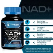 Wellnees Labs NAD + Resveratrol 1500 mg 90 Kapsül - 3