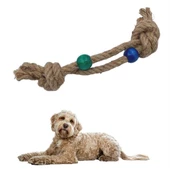 Diş Kaşıma İpi Köpek Oyuncağı Diş Güçlendirme Temizleme İpi Köpek Oyun Halatı (4401) - 1