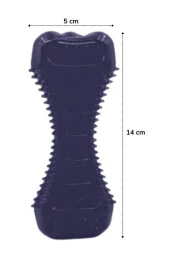 Köpekler İçin Diş Kaşıma Oyuncağı Tırtıklı Yapıda Plastik Dumbell (4401) - 5