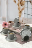 Keramika Stone Stackable Çay Takımı 12 Parça 6 Kişilik 21426 - 1