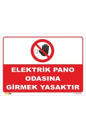 Elektrik Pano Odasına Girmek Yasaktır - Isg Levhası Levha 15x21 Cm Sticker thumbnail 1