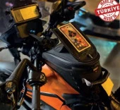 Forte gt Xbyc 70655 Motosiklet Kavisli PVC Africa twin Depo Üstü Çanta Siyah - 4