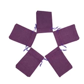 Jüt Keten İpli Çuval Kese Çanta 9x13 Cm. - 5 Adet thumbnail 4