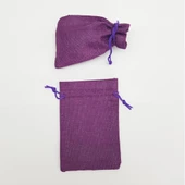 Jüt Keten İpli Çuval Kese Çanta 9x13 Cm. - 5 Adet thumbnail 5