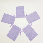 Jüt Keten İpli Çuval Kese Çanta 9x13 Cm. - 5 Adet thumbnail 12