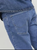 JACK JONES Mike Orijinal Dar Kesim Mavi Renk Kot Pantolon 12242320 thumbnail 7