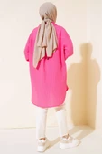 Manşet Bağcıklı Tunik Fuşya thumbnail 3