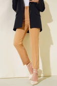 Yan Cepli Kemerli Duble Paça Pantolon Camel thumbnail 1